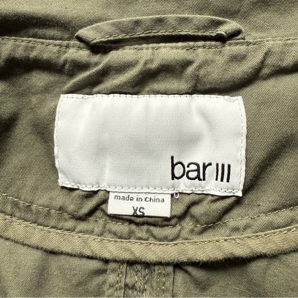 BAR III Army Green XS Utility Safari Cotton Field Jacket Size Extra Small - Picture 10 of 15